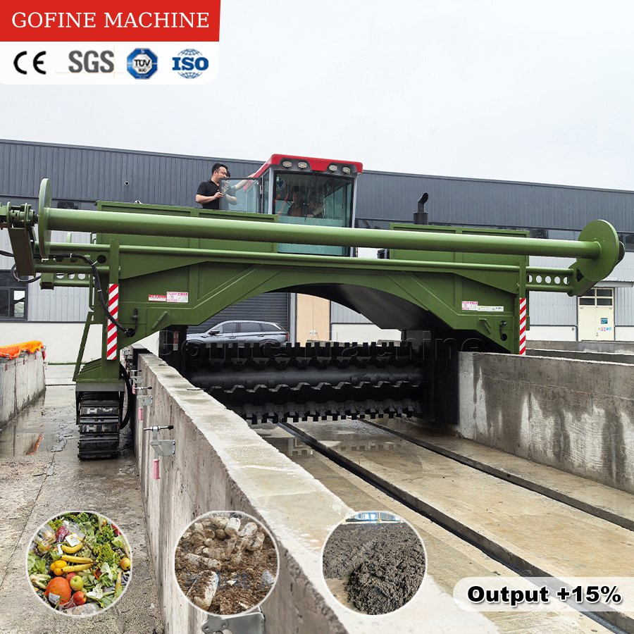 Thermostatic Aeration Film Cover Organic Composting Line for Fertilizer Manure Harmless Treatment