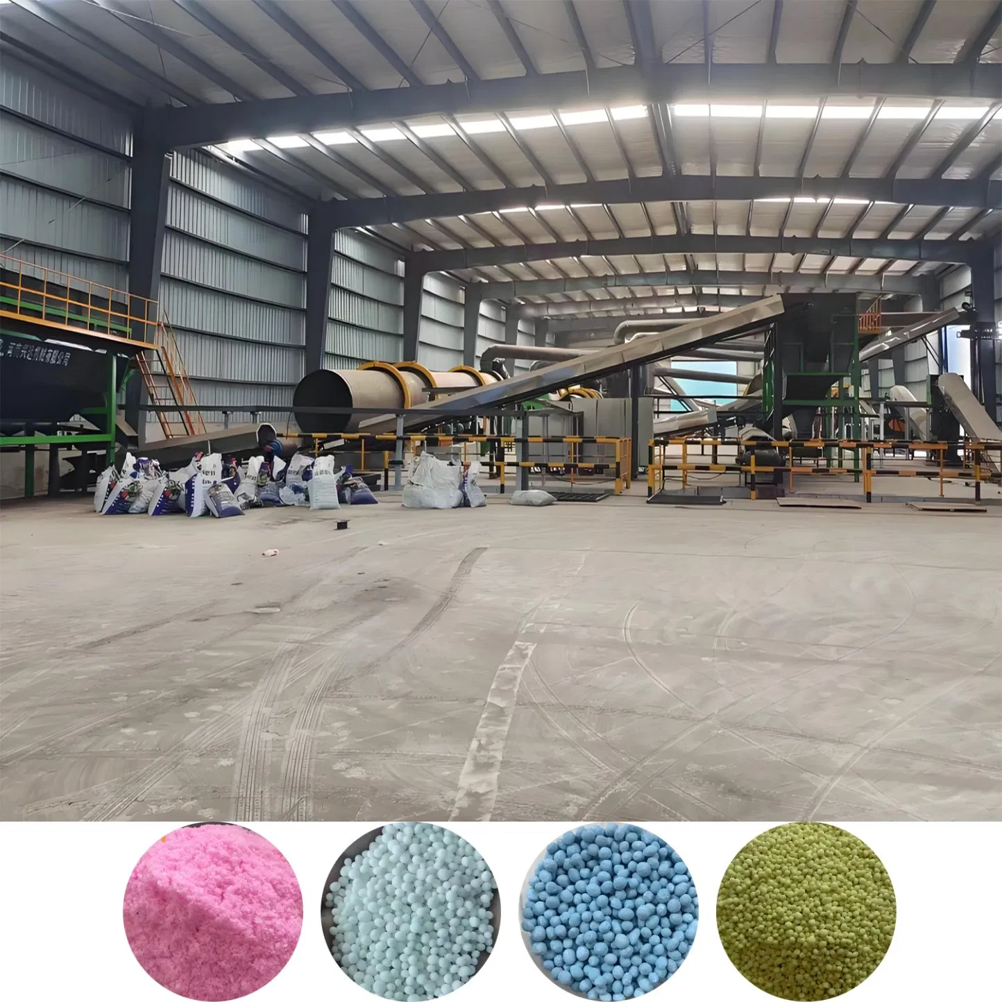 Industrial-Scale Composting &amp; Granulation Line for NPK, Seaweed &amp; Manure to Organic Fertilizer Pellets