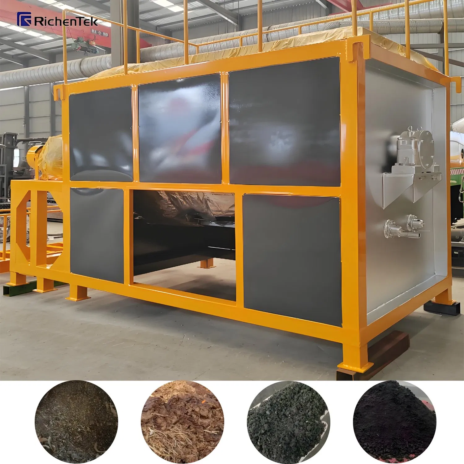 China High Temperature Aerobic Composting Machine / Automatic Organic Fertilizer Equipment for Animal Waste (Cow Dung), Hot Sale in Vietnam, Thailand, Philippin