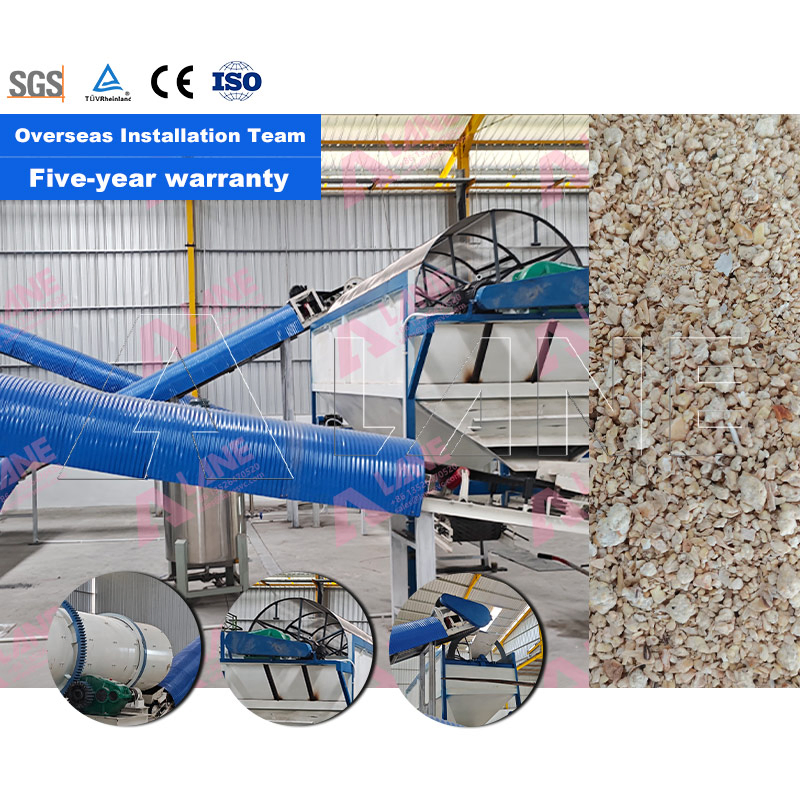 Palm Kernel Cake (Pkc) Waste Residue Palm Kernel Cake Composting Machine Organic-Inorganic Fertilizer Production Line