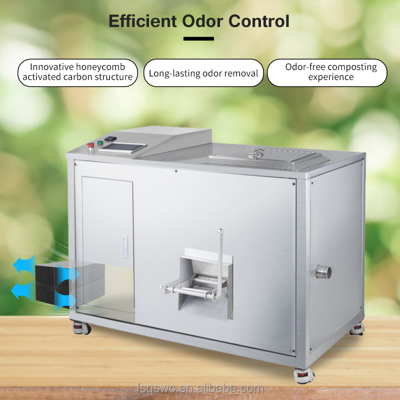100kg/day Commercial Food Waste Disposer Garbage Disposer Recycling Machine Food Waste Composter