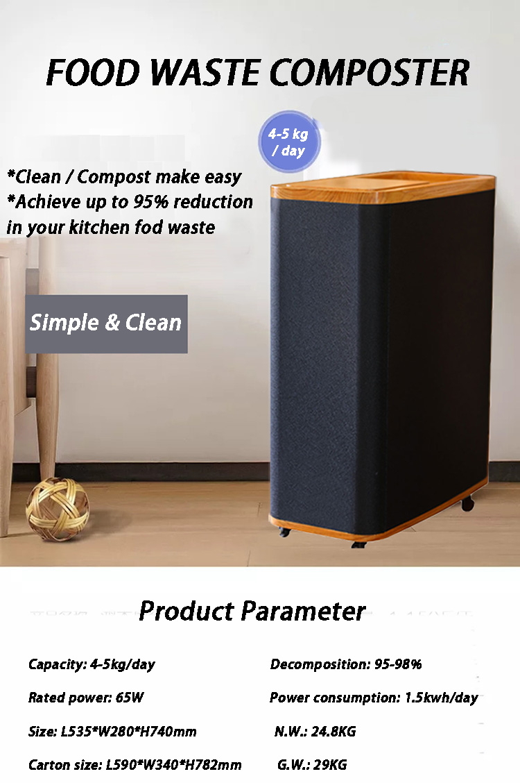 Food Waste Digester Garbage Disposal Automatic Food Waste Processor Food Cycler Composting Machine Kitchen Waste Recycling