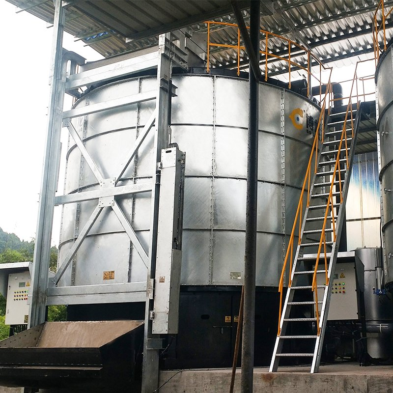 Microbial Fertilizers Commercial Composting Vessel Solid Waste Fermentation Tank