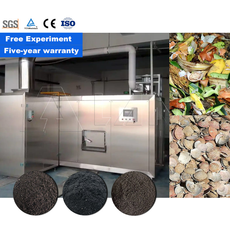 Lane High Temperature Aerobic Bio-Composter Machine Microbial Food Waste Recycling System for Rapid Fertilizer Fermentation