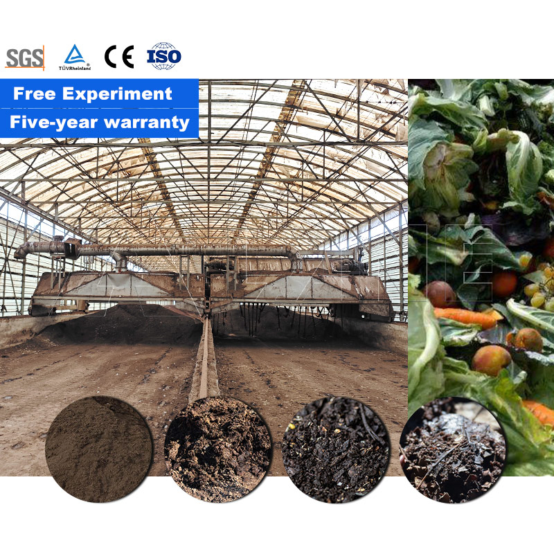 Agricultural Waste Compost Turner Organic Waste Compost Machine