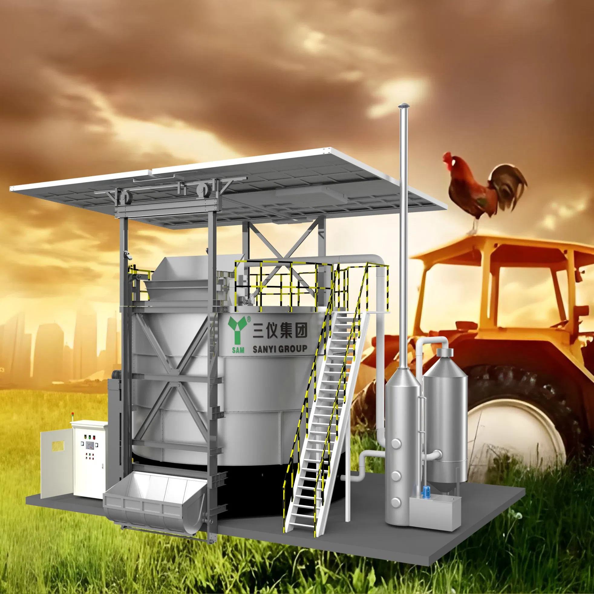 Composting Fermentation High Performance Automatic Fermentation Machine Large Supplier