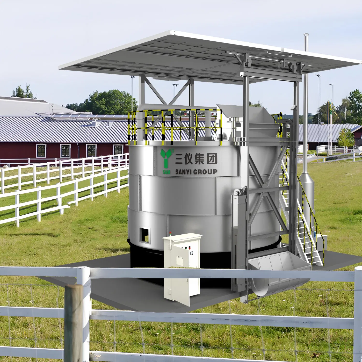 Fast Composting Portable Manure Fermentation Tank/Poultry Farming Equipment Composting Manure Making Machine