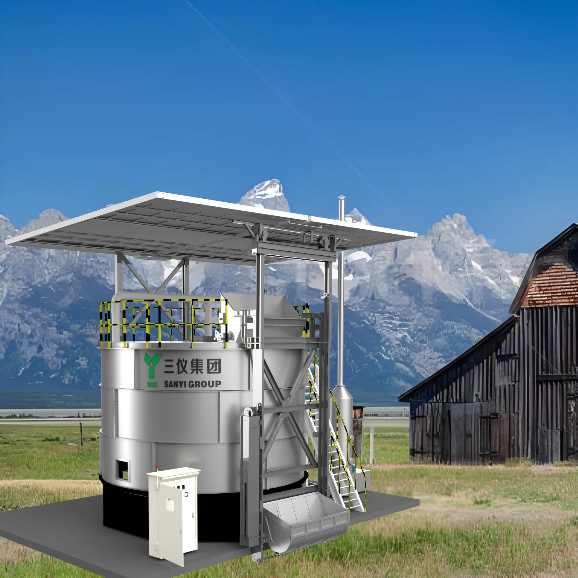 Composting Machine Poultry Farming Organic Fertilizer Aerobic Fermentation Tank