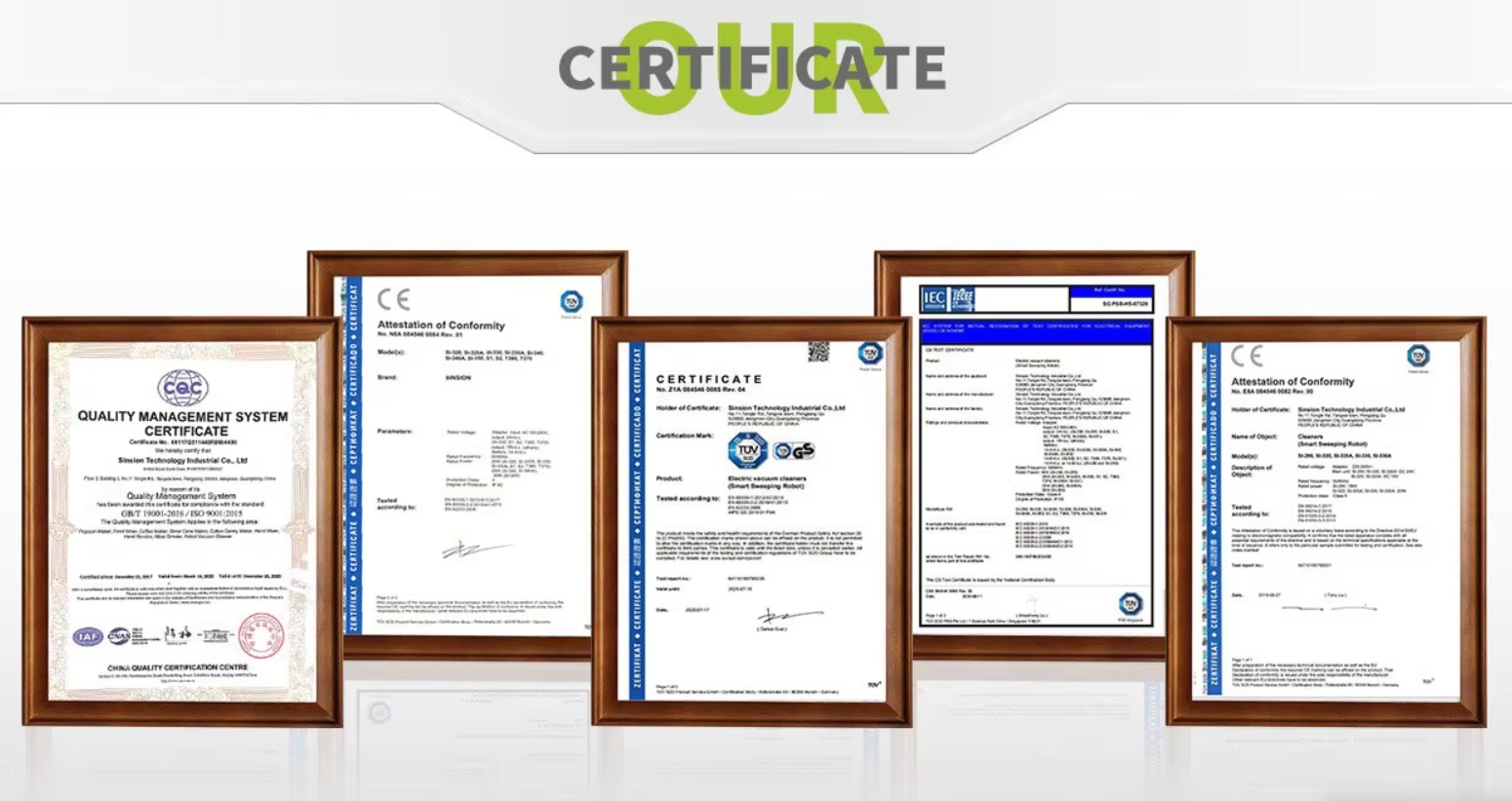 Certifications