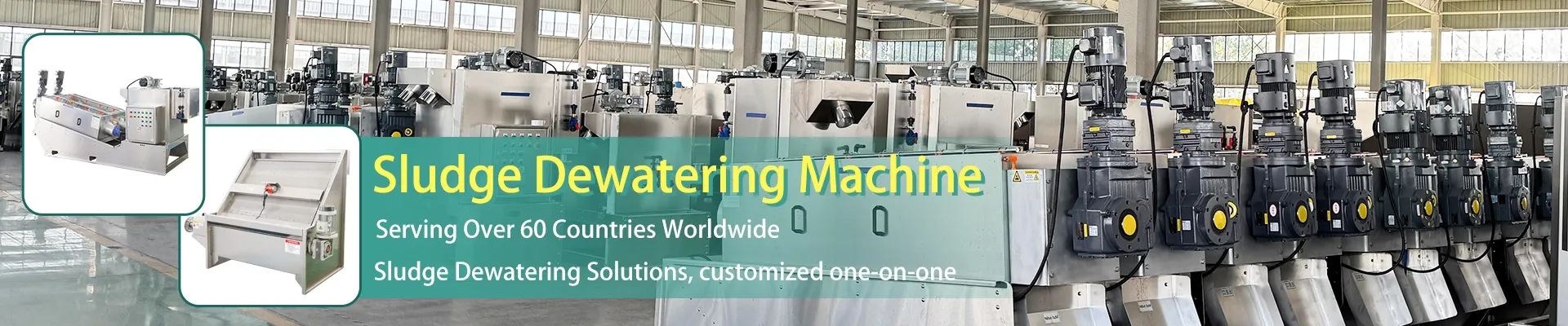 Screw Press Sludge Dewatering System