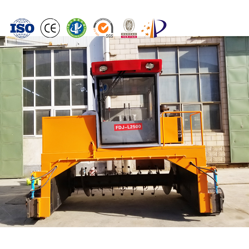 Turning Compost Machine Organic Waste Fermentation Composting Machine for Sale