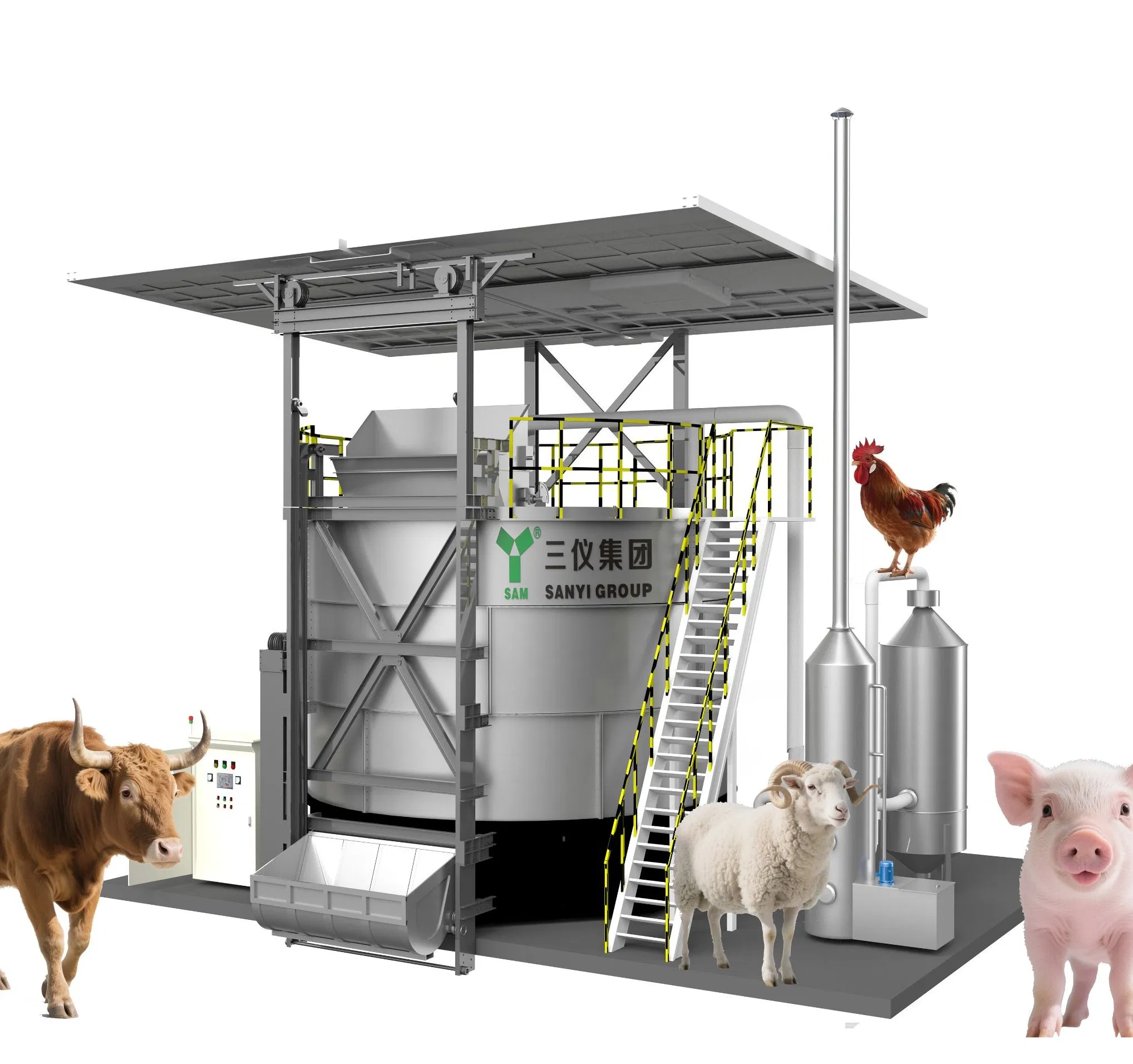 Composting Fermentation High Performance Automatic Fermentation Machine Large Supplier