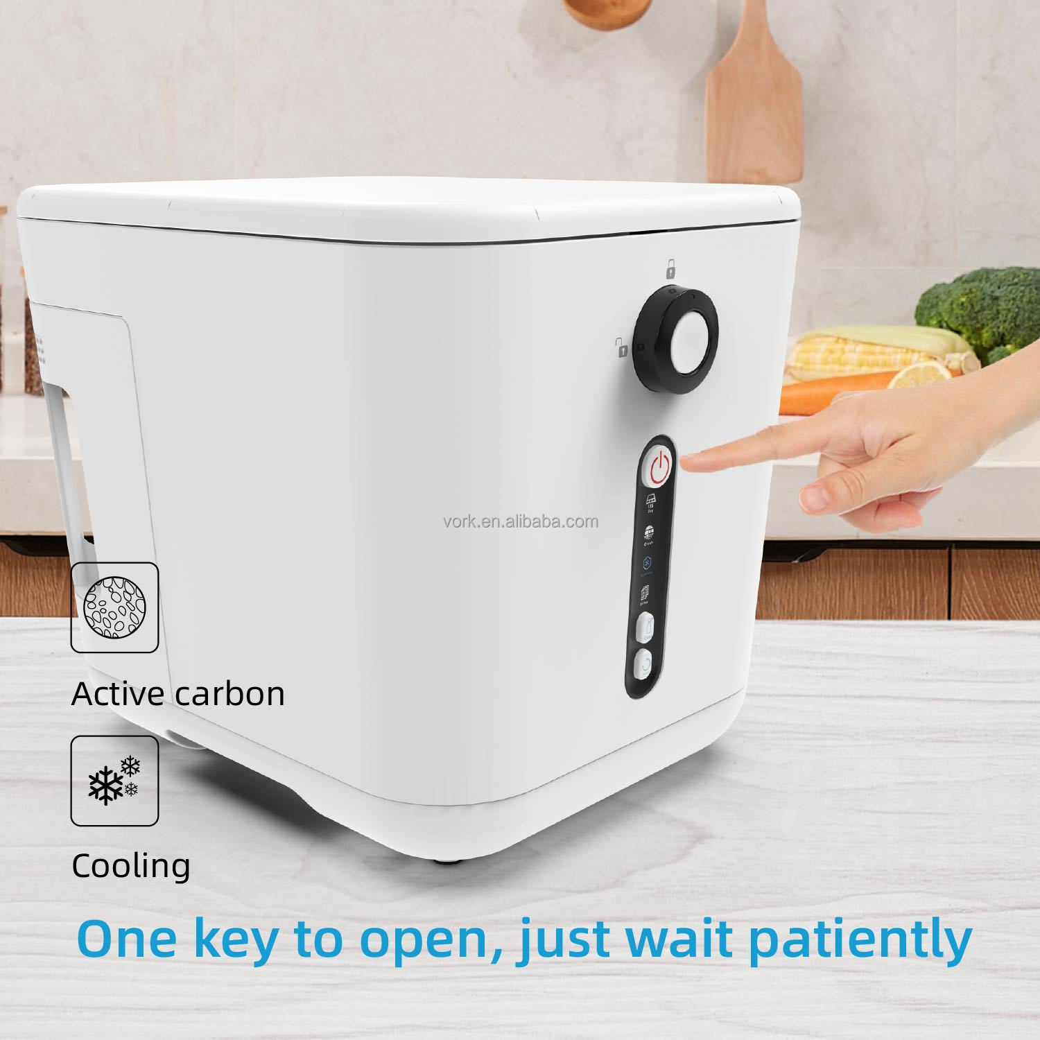 CE 220V 3L Electric Composter Kitchen Smart Compost Bin Household Food Waste Processor