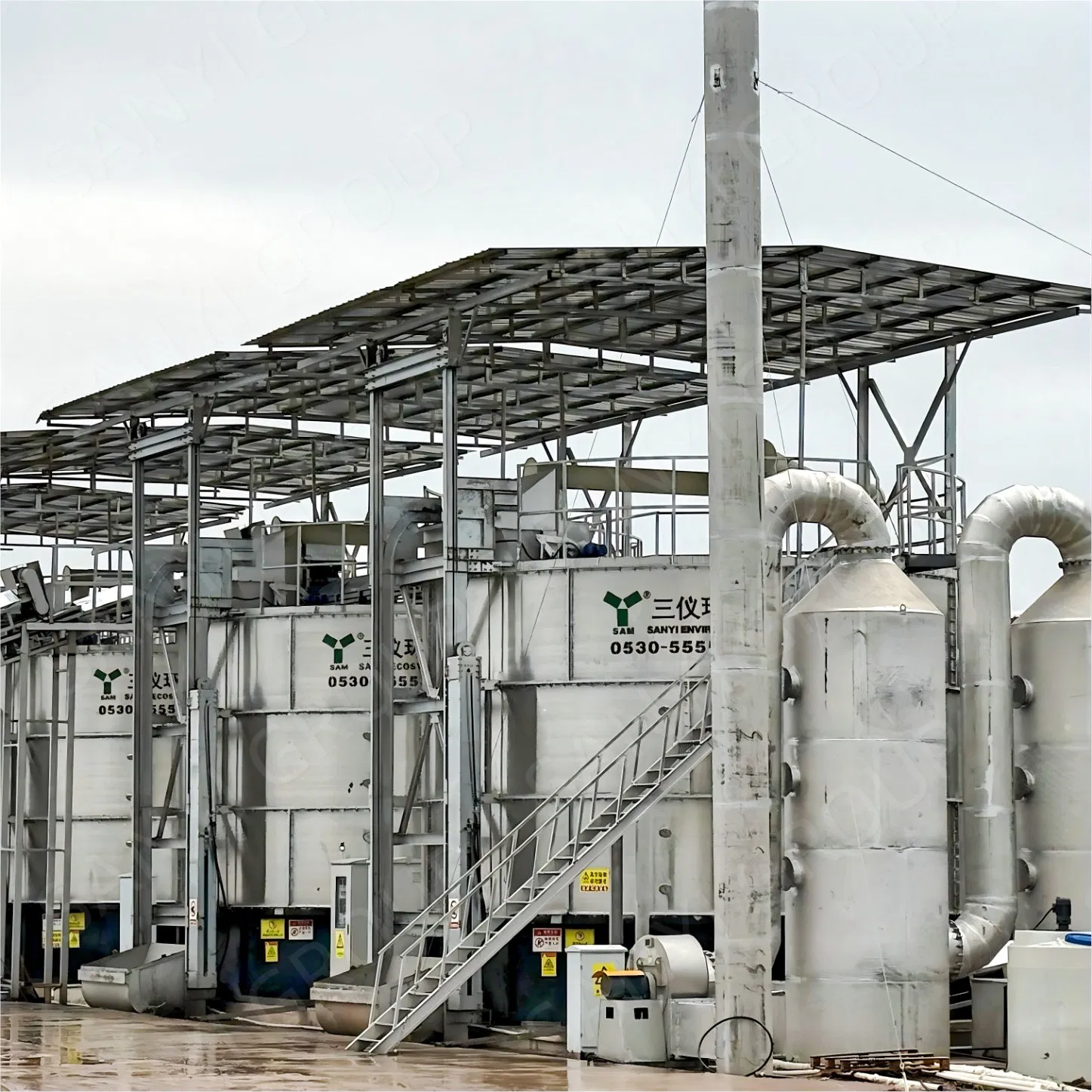 130 Cubic Meter Biofertilizer Equipment for Effective Manure Management
