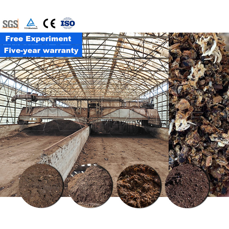 Agricultural Waste Compost Turner Organic Waste Compost Machine