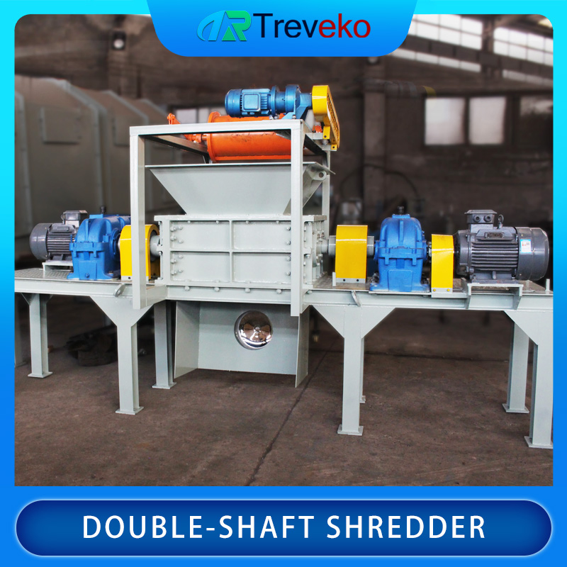Industrial Twin-Shaft Crushing Equipment for Organic/ Green Waste Processing