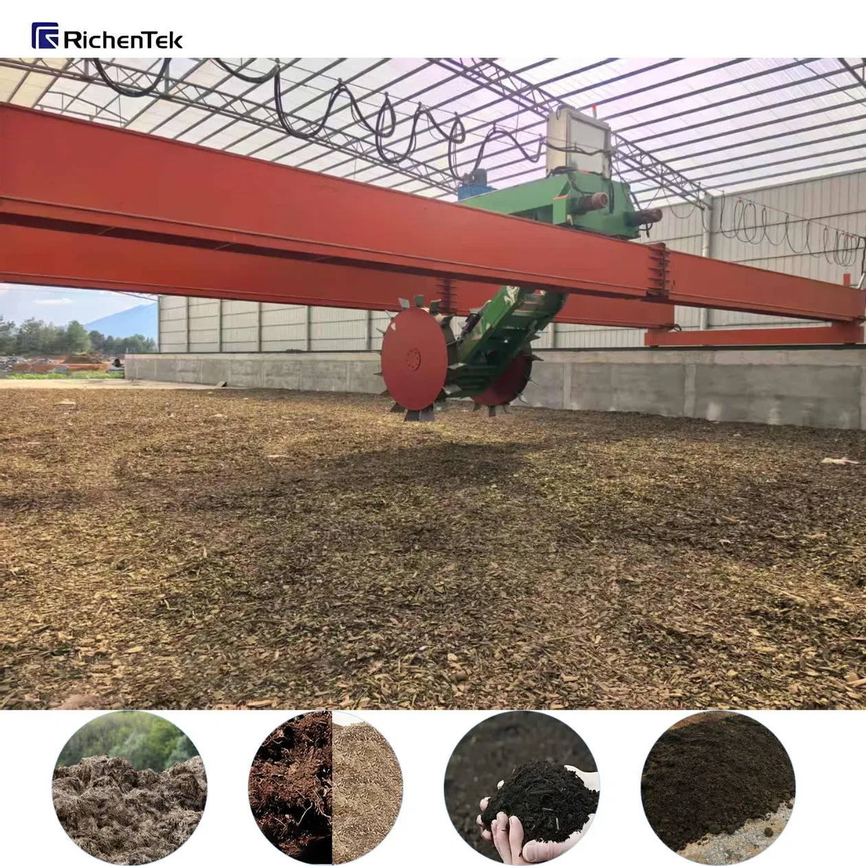Agricultural Waste Processing /Industrial Organic Wastes Composting Machine, Hot Sale in Brunei, East Timor, Singapore, Taiwan (China)