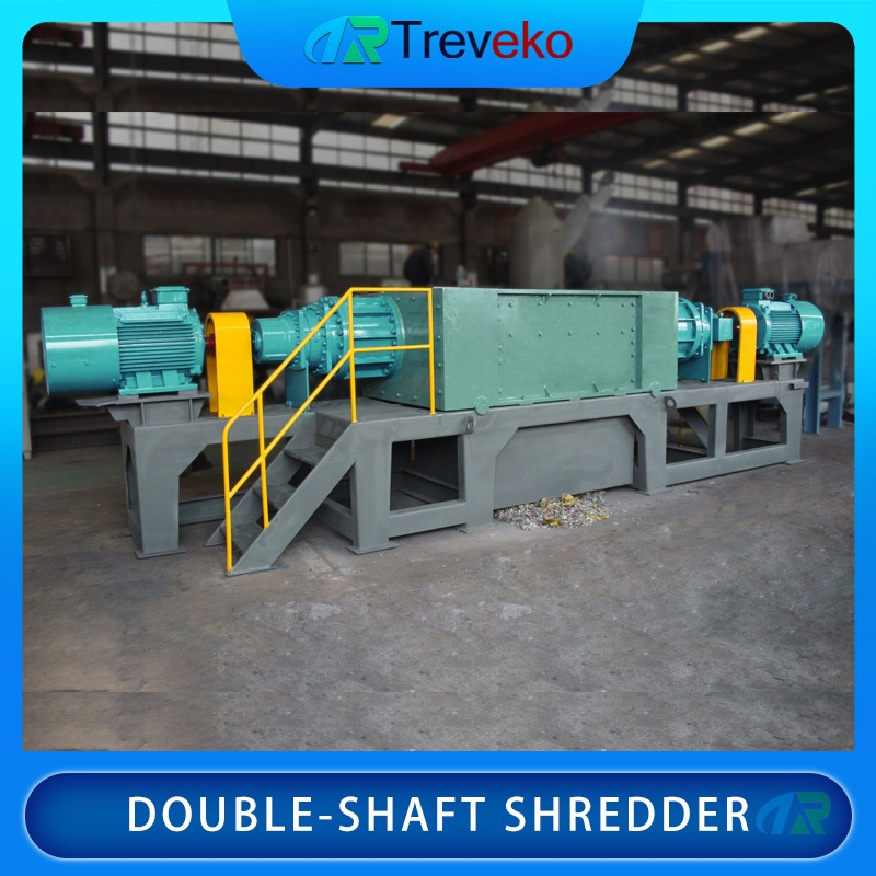 Durable Shearing Double-Shaft Pre-Shredder Machine Equipment for Recycling Centers and Waste Management