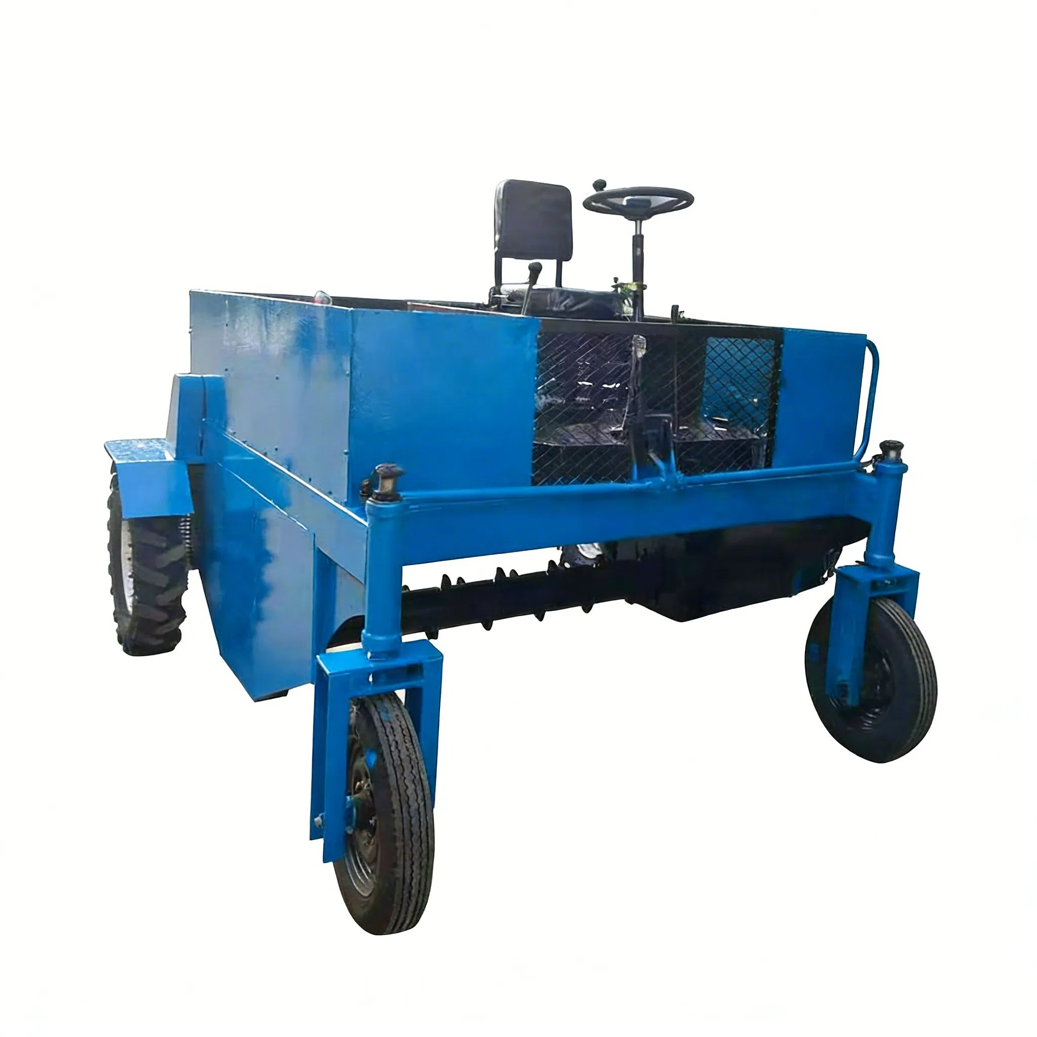 Livestock Manure Mixer Tracked Compost Turner Compost Turning Machine Composting Machine