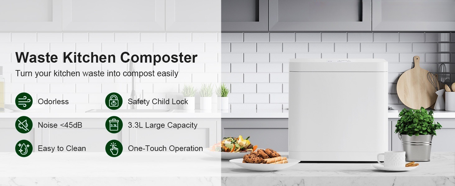Kitchen Sink Organic Food Waste Garbage Compost Machine Components