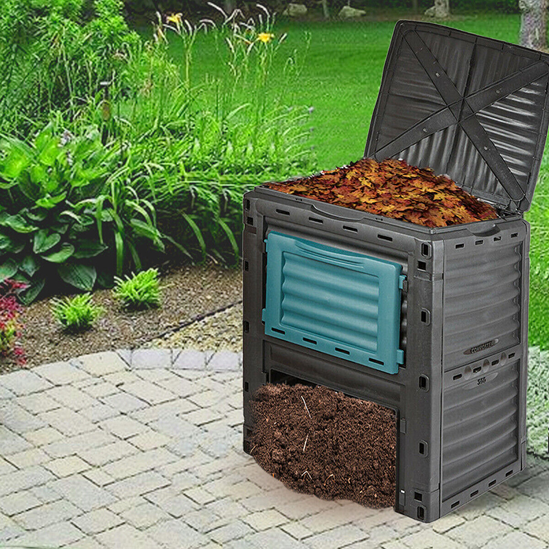 300L Outdoor Garden Waste Compost Bin Composter