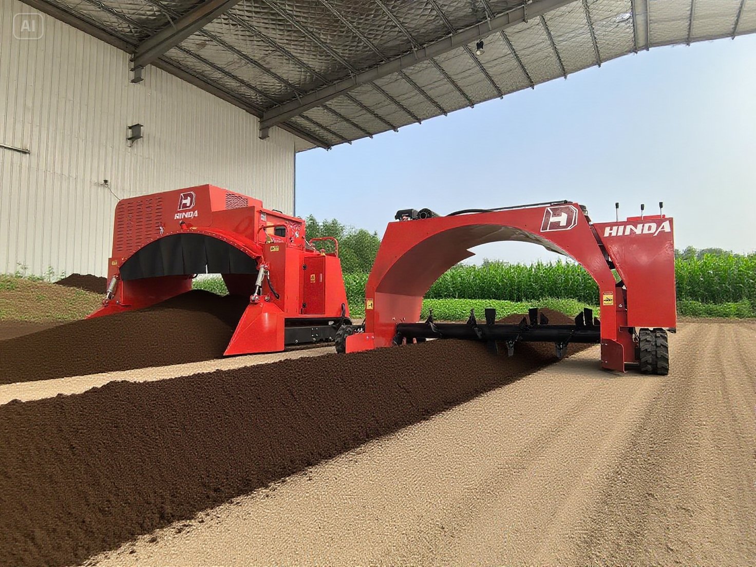 Compact Crawler Compost Turner 3m | for Small Farms Processing Manure &amp; Agro Waste