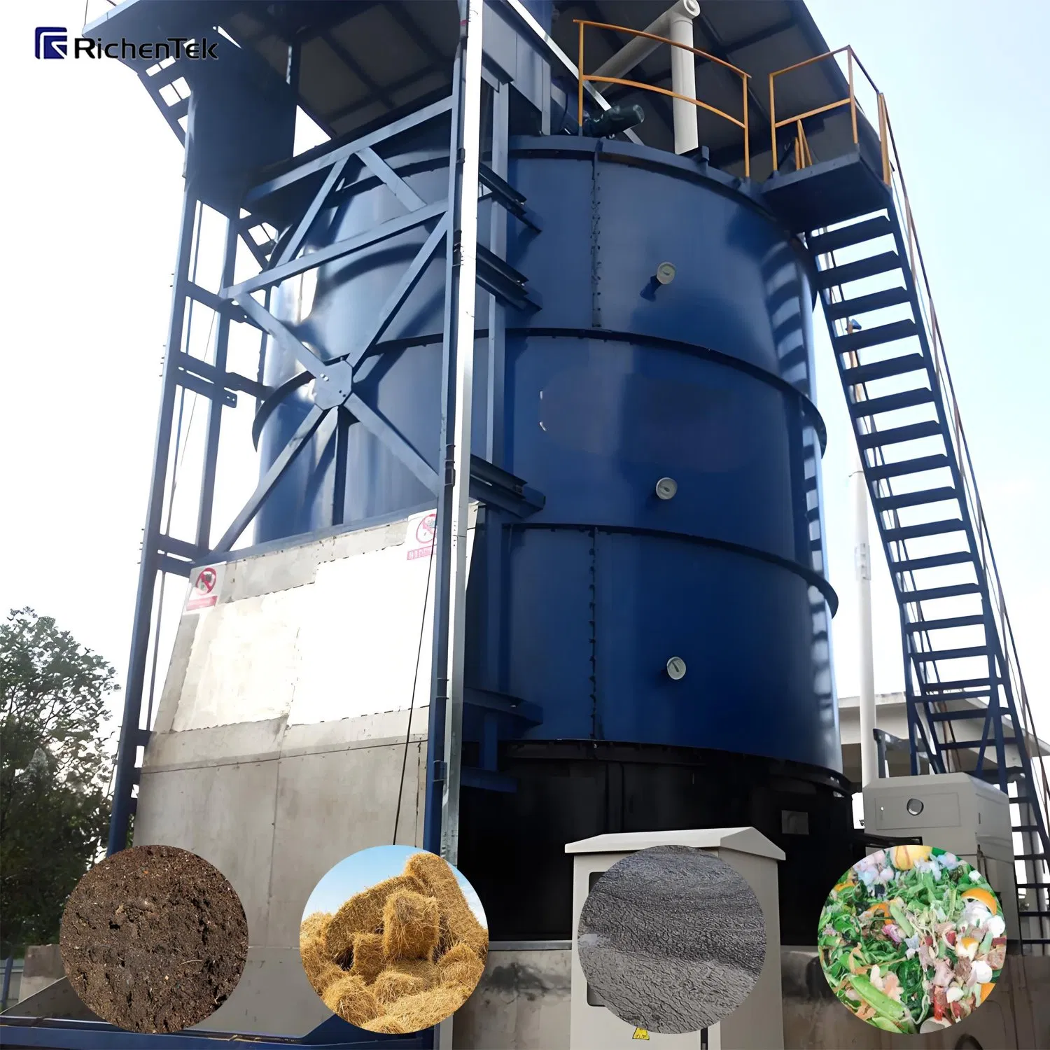Food Waste Processing System - Automatic Composting with 10-15% Lower Energy Consumption