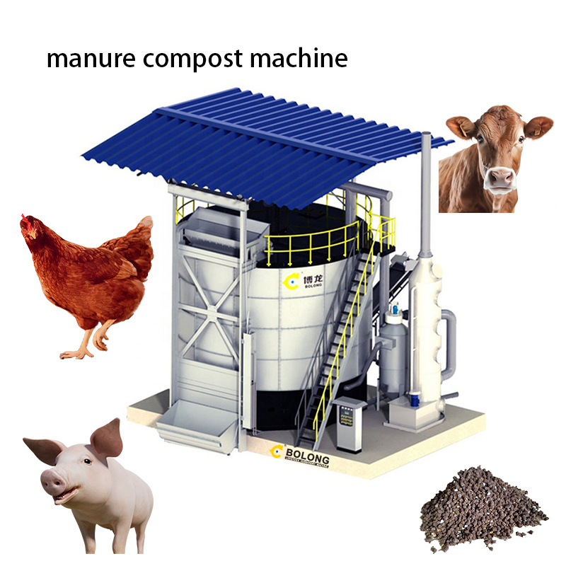 Bolong Poultry Farm Chicken Manure Composting Machine Famous Brand Factory Direct Sell Septic Fermentation Compost Mixer