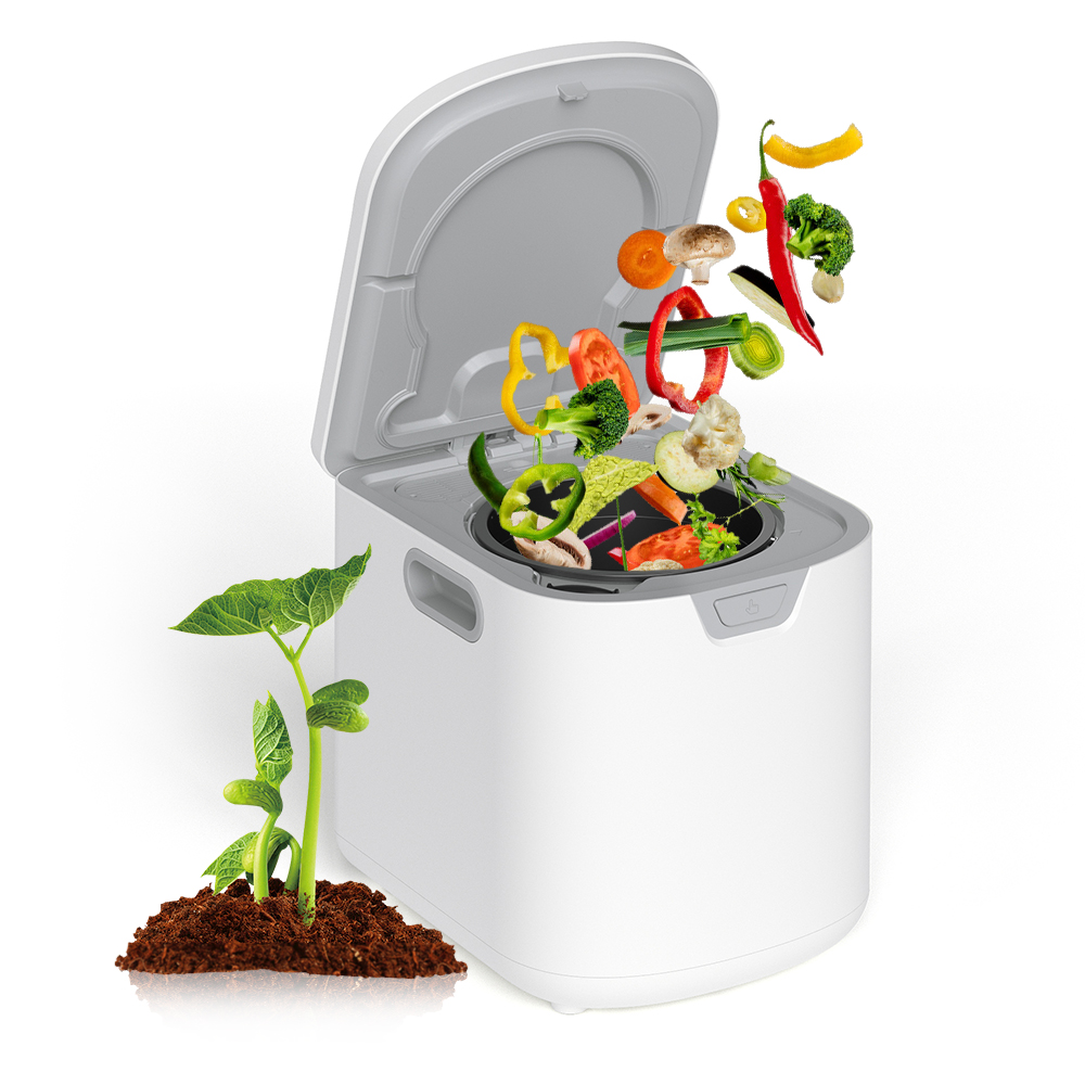 4L Electric Food Waste Disposal Processor Kitchen Compost Machine for Gardening