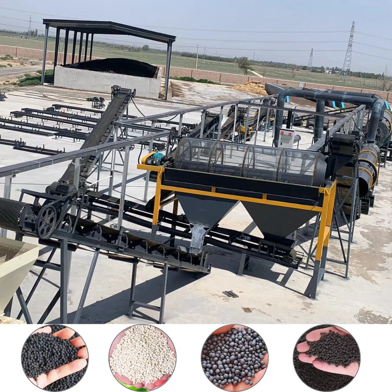 Precision Fertilizer Screening &amp; Coating Equipment for Premium Product Finish, Fertilizer Granule Plant