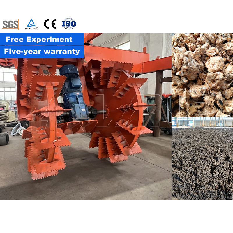 Lane Cow Dung Wheel Type Composting Equipment Poultry Waste Chicken Manure Compost Turner Machine