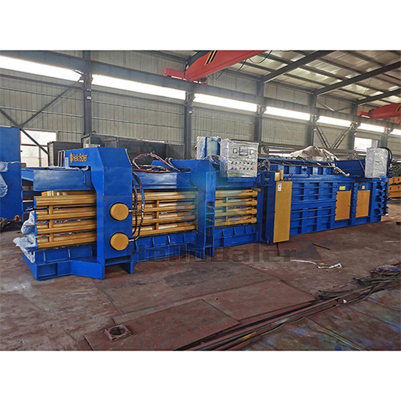 Environmentally - Friendly Automatic Baler Machine Used for Recycling Biodegradable Waste in Organic Farming and Composting Sites