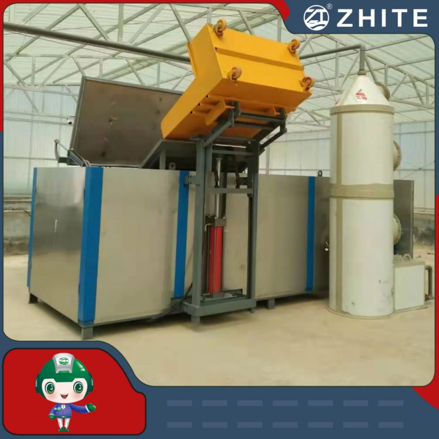Fully-Automatic Food Waste Bio Disposal Composting Machine in Kitchen