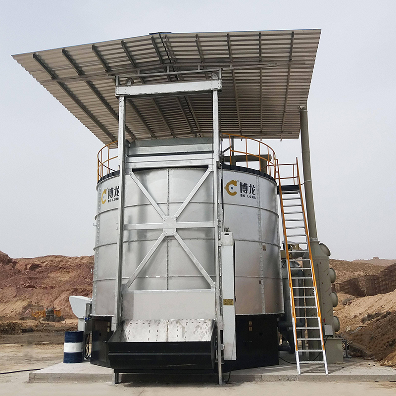 Compost Machine/ Industrial Automatic Organic Waste Compost Machine Fermentation Tank | 45-220 m&sup3; Capacity High Efficiency