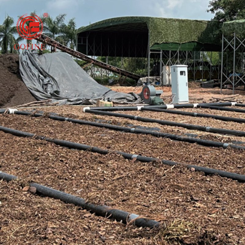 Fully Automatic Film Cover Composting Machinery for Livestock Manure Sludge Compost