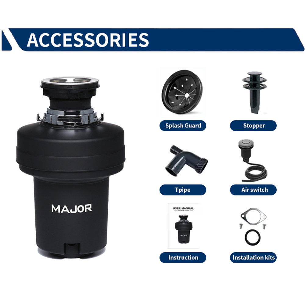 Household Smart Garbage Disposal Kitchen Food Waste Durable Kitchen Food Waste Disposal Machine