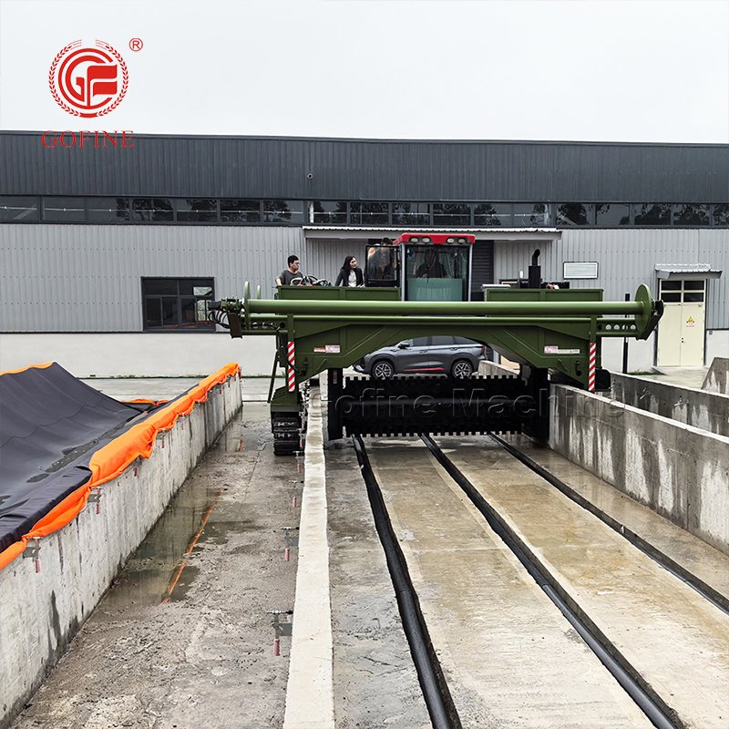 Livestock Manure Agricultural Waste Aerobic Composting System with Nano Membrane Cover