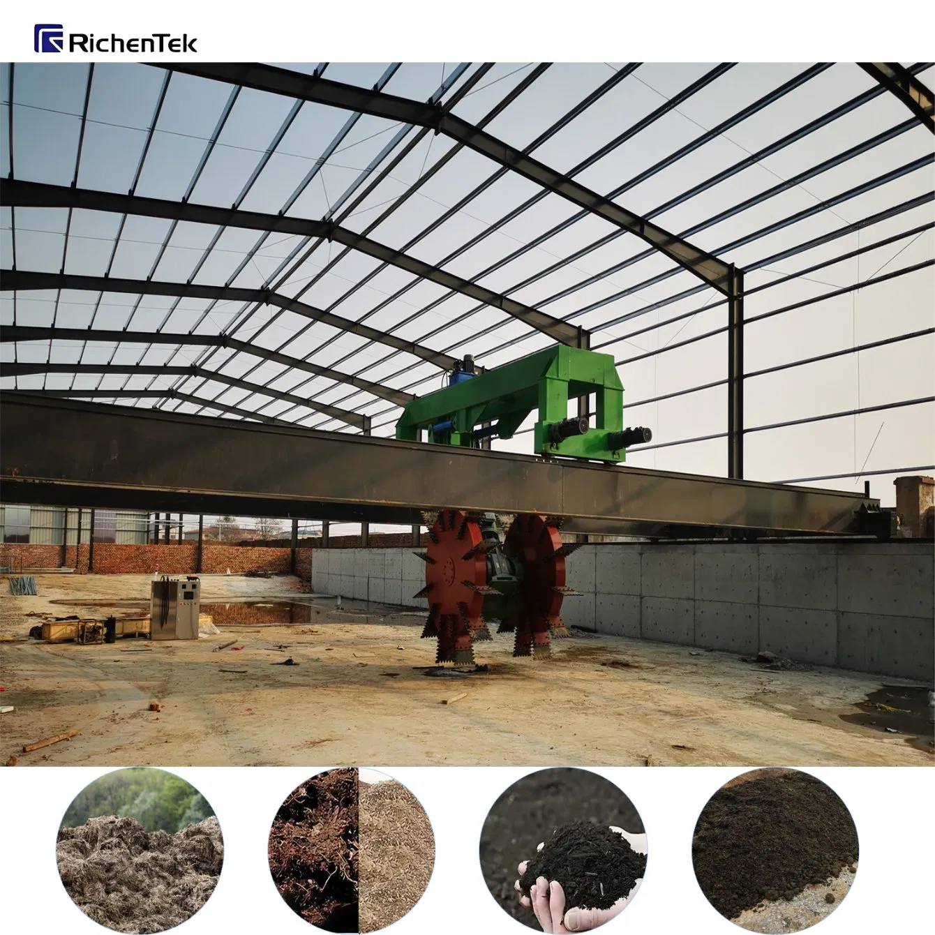 Agricultural Waste Processing /Industrial Organic Wastes Composting Machine, Hot Sale in Brunei, East Timor, Singapore, Taiwan (China)