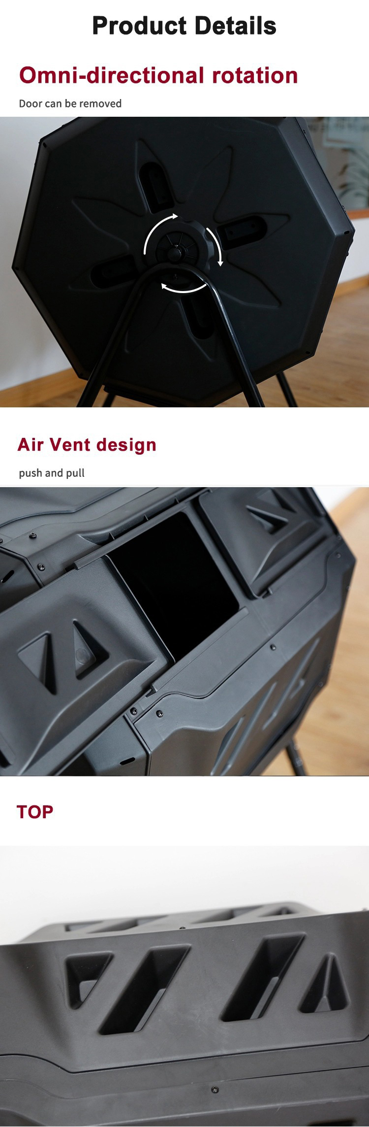 Compost Tumbler Detail 2