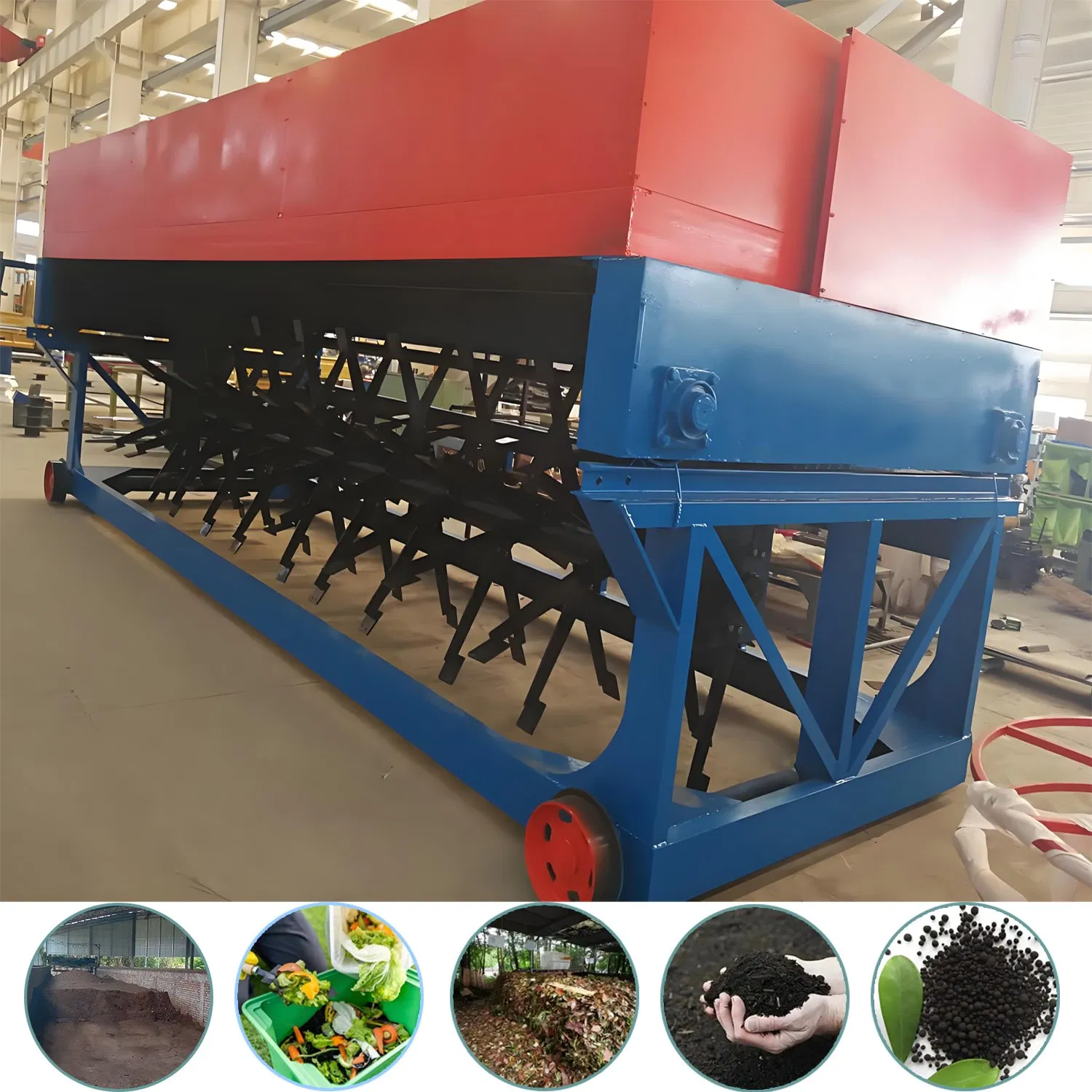 Automatic Trough Compost Fermentation System - Compatible with Solar Fermentation Room Smart Monitoring &amp; Energy Saving