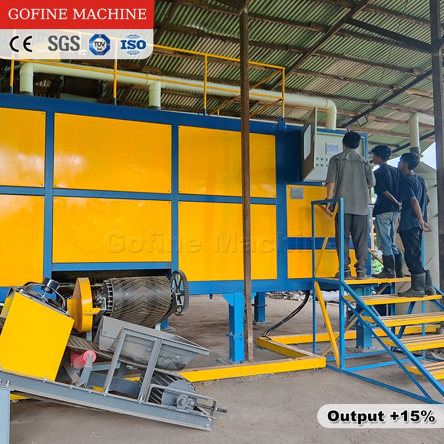 Filter Mud Kitchen Waste Horizontal Compost Making Machine