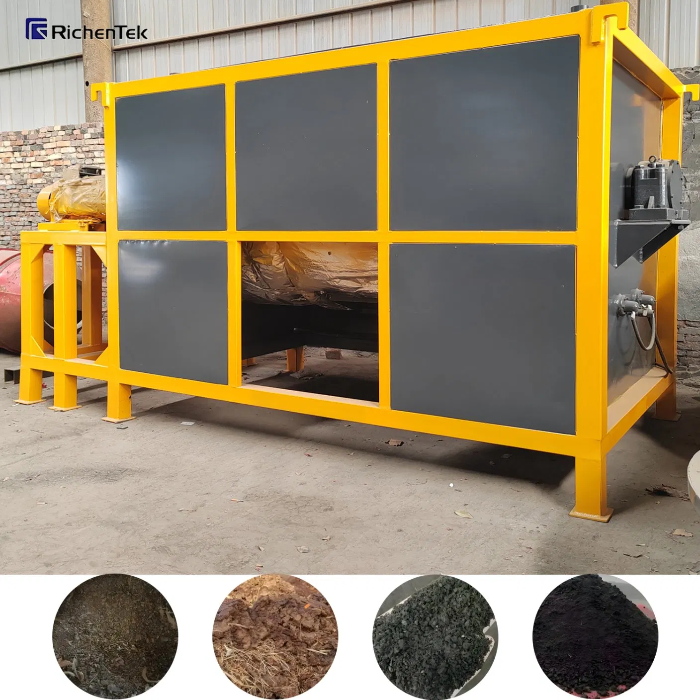 Compost Treatment Tank Composting Container Fermentation Tank, Livestock Manure Compost Making Machine Top Sale in Sri Lanka/Chile/Colombia