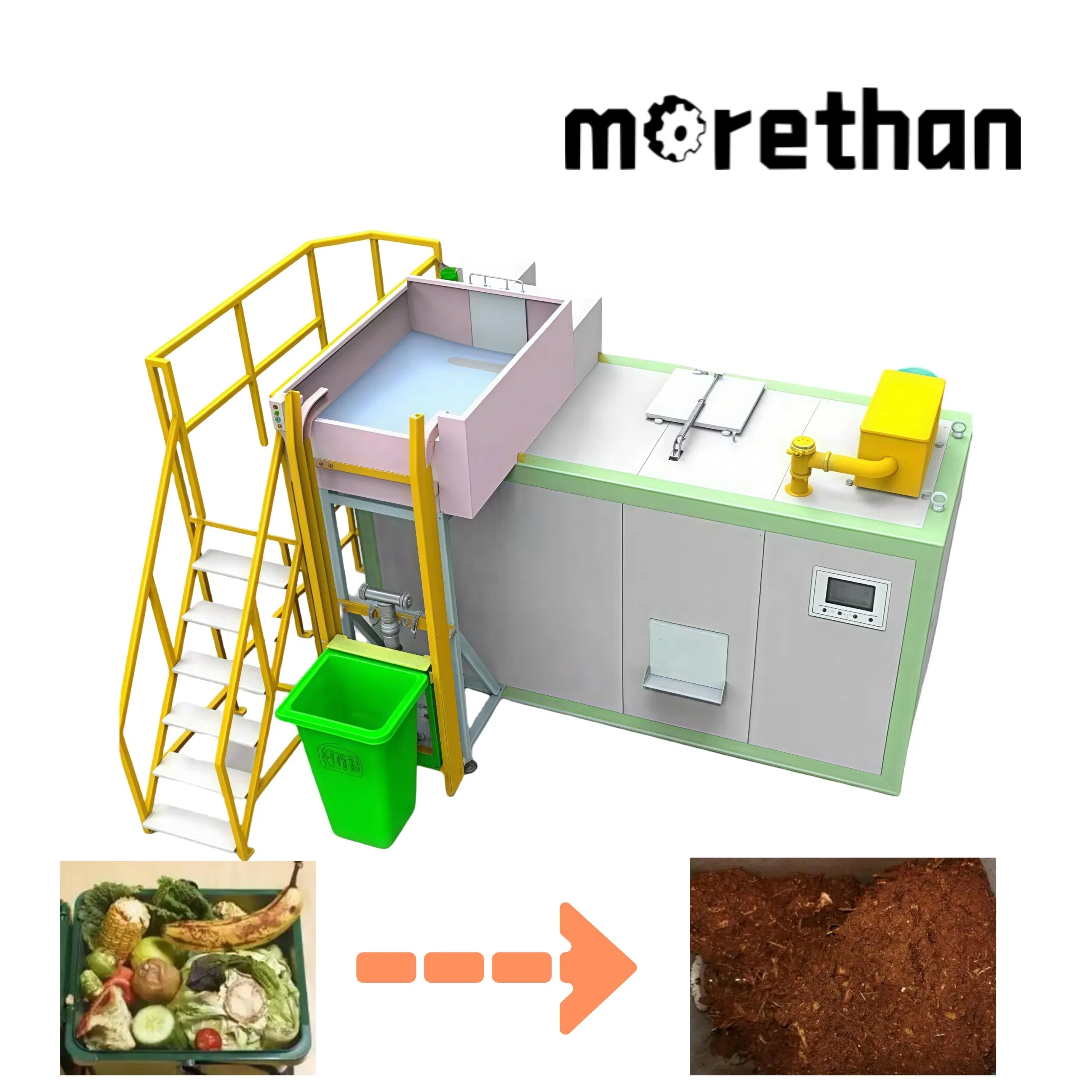 Food Compost Machine Garbage Disposal Composting Equipment Food Compost Machine Commercial Food Waste Disposer Food Waste Recycling Machine