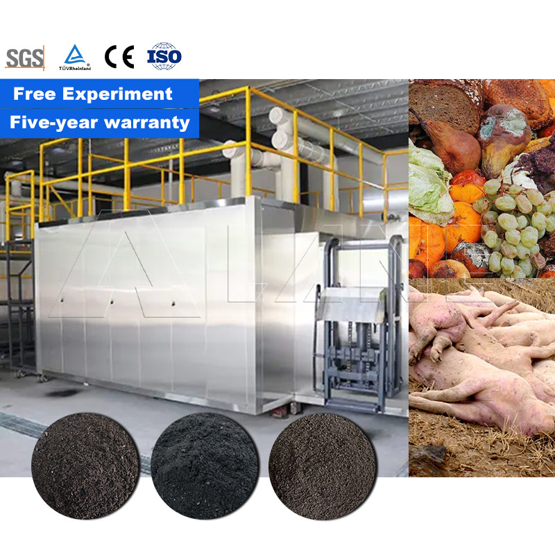 Lane High Temperature Aerobic Bio-Composter Machine Microbial Food Waste Recycling System for Rapid Fertilizer Fermentation