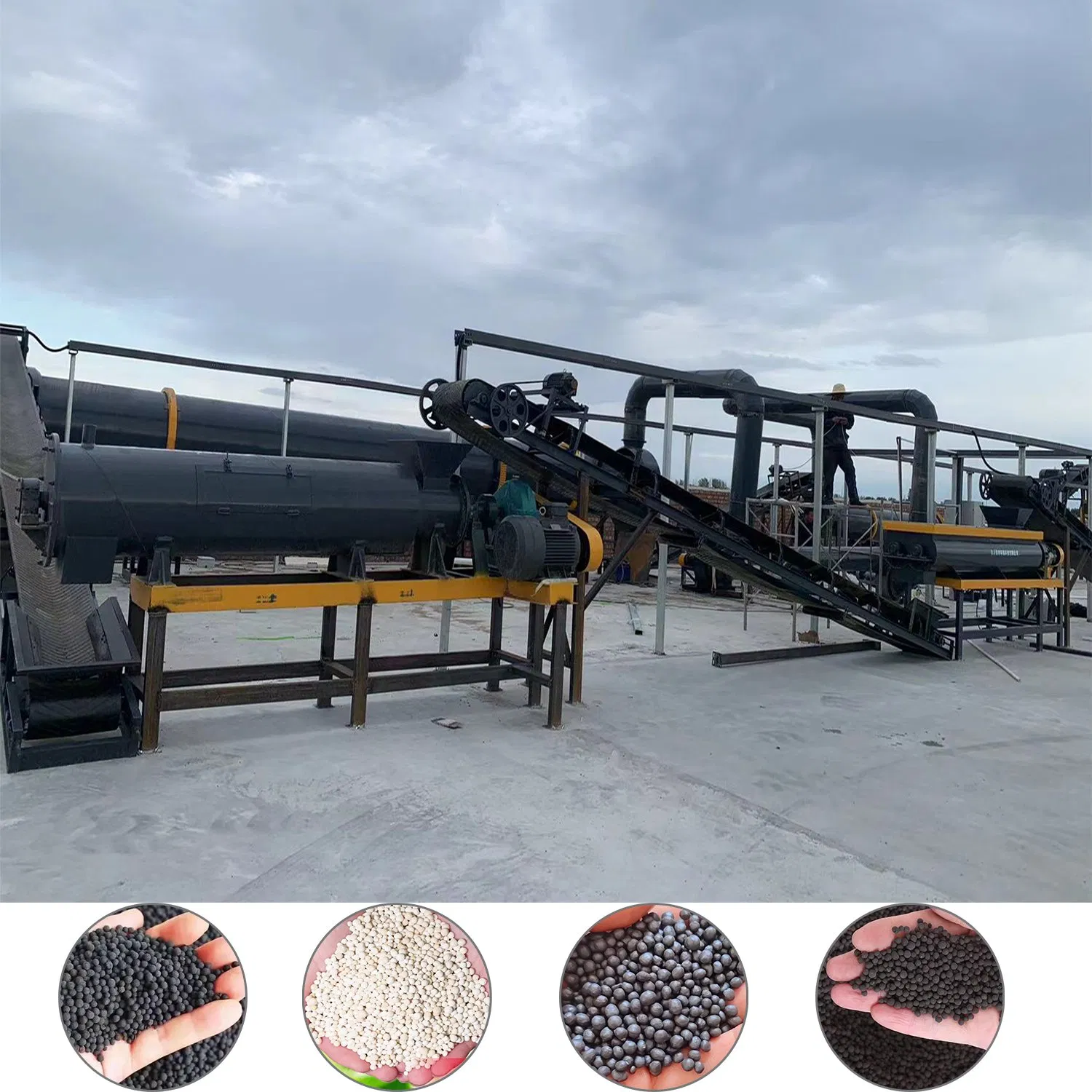 Complete Bio-Organic Fertilizer Equipment for Soil Health Improvement-Waste Recycling Machine for Agricultural &amp; Industrial Organic by-Products