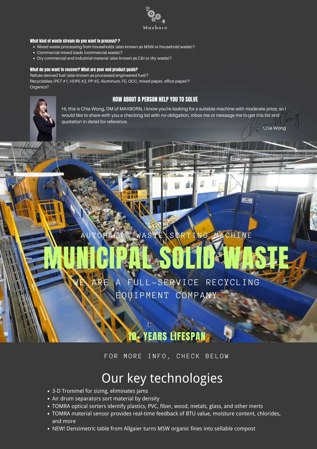 Municipal Solid Waste Sorting