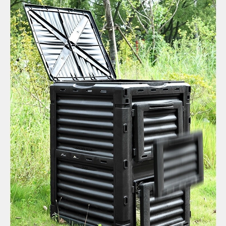 High Quality Waste Leaf Organic Waste Aerobic Compost System 300L 450L Outdoor Compost Bin for Kitchen Garden