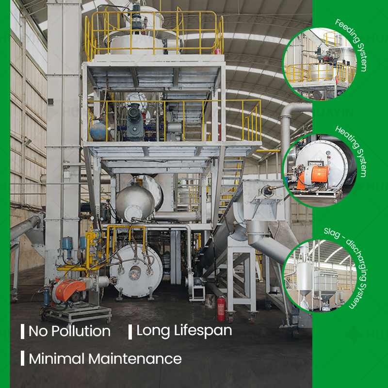 Full Continuous Tire Pyrolysis Plant Municipal Solid Waste Pyrolysis Machine with Huge Profits Automatic Pyrolysis Reactor