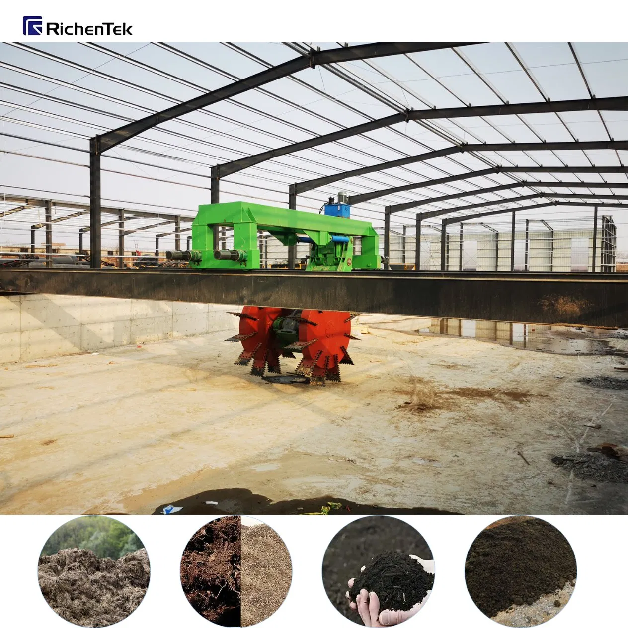 Fast Composting Turner Machine - Designed for Cambodia &amp; Laos Agricultural Waste - Direct From China Factory
