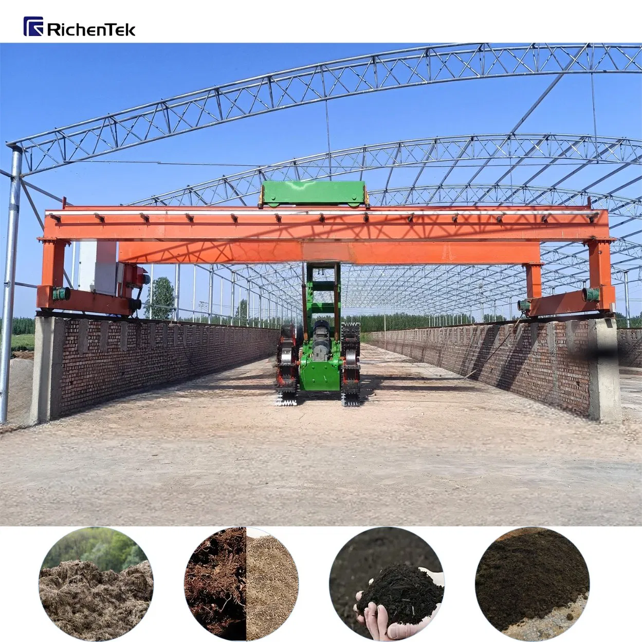 Versatile Organic Waste Composting Solutions: Turn Cow Dung, Food Scraps, Agricultural Waste Into Fertilizer with Disc &amp; Wheel-Type Machines